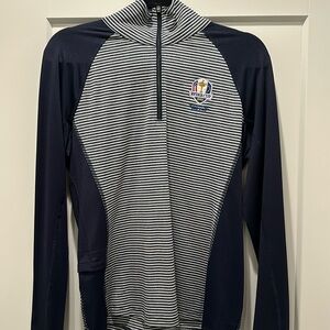 Ryder Cup 2020 Whistling Straits Women’s Half Zip- Navy and white